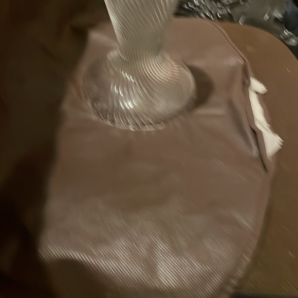 Beautiful Jan Gabrhel 8" Twisted Clear Ribbed Glass Vase - Picture 5 of 5